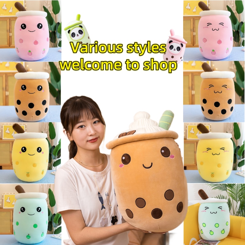 3PCS Set Packs Wholesale Boba Plush Toy Panda Rabbit Bubble Tea Stuffed Animal Plushie Pillow Kid 1 - Boba Plush