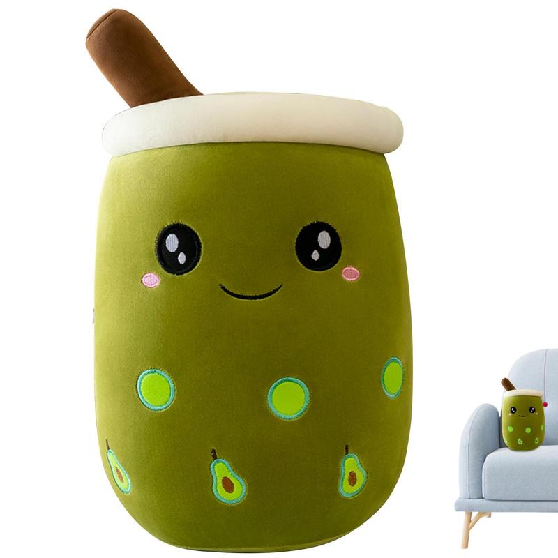 Boba Plush Pillow Bubble Tea Plushie Cute Stuffed Milk Tea Cartoon Animal Toy Bubble Tea Plushie - Boba Plush